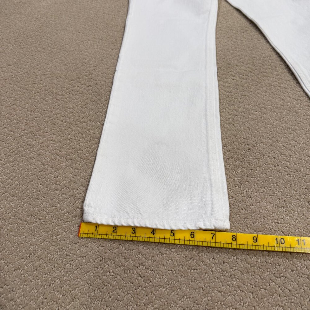 Agolde Lana Slice Jean in Element White Mid Rise Straight Leg Size 26 A9042-1183 - Picture 12 of 15